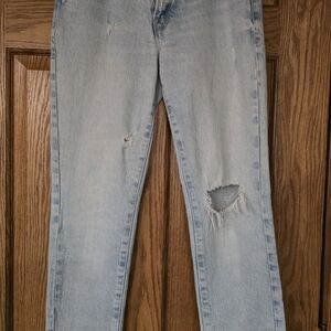 Good American Light Blue Straight Leg Jeans